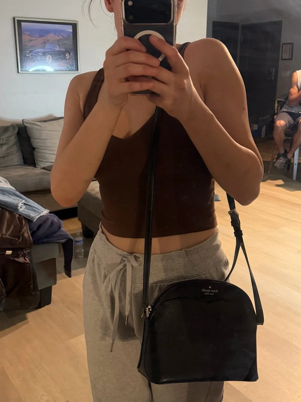 Kate Spade scalloped crossbody purse